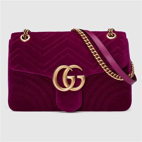 what is gucci marmont made of|Gucci Marmont velvet bag.